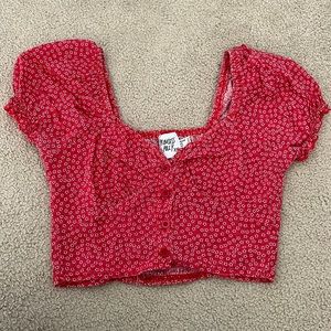 Red laura top from Princess Polly in a size 0.